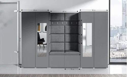 Cuier Hol Max 10, Grafit/ Gri - Trinity 15