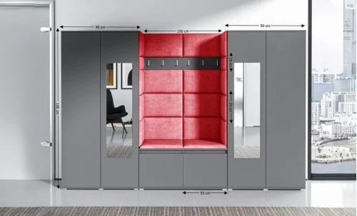 Cuier Hol Max 10, Grafit/ Rosu - Trinity 9