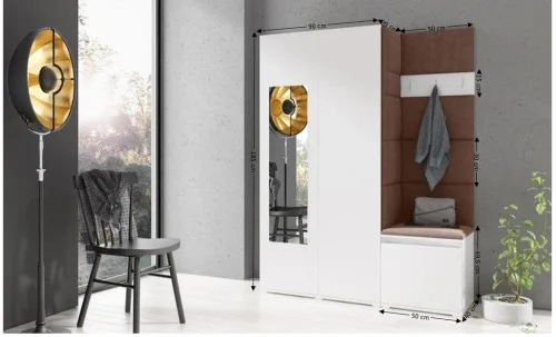 Cuier Hol Max 11, Alb/Maro - Trinity 7