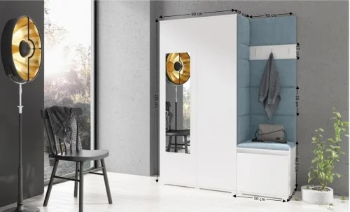 Cuier Hol Max 11, Alb/Albastru - Trinity 22