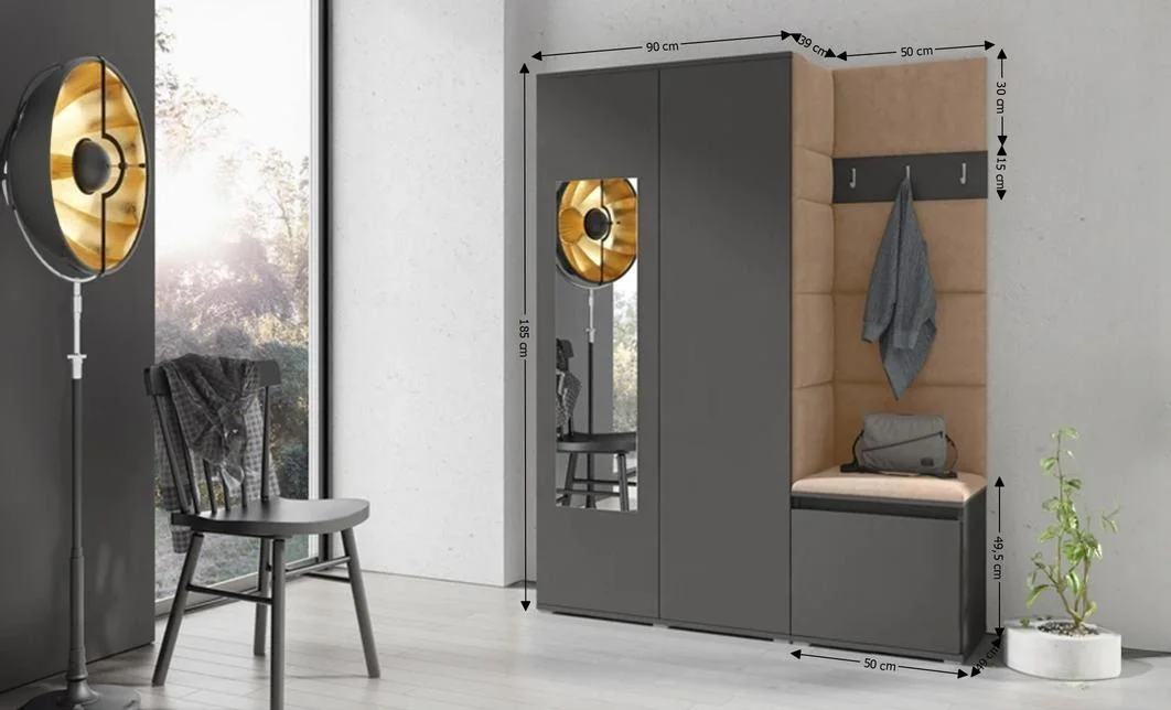 Cuier Hol Max 11,  Grafit/Bej - Trinity 4 1