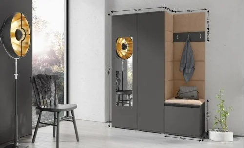 Cuier Hol Max 11,  Grafit/Bej - Trinity 4