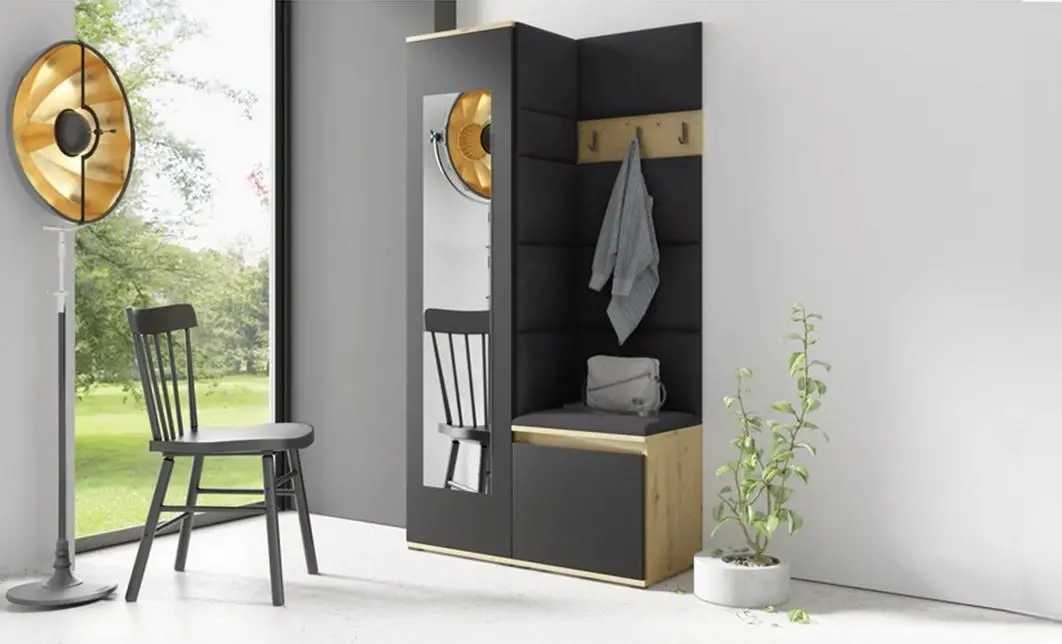 Cuier Hol Max 13, Artisan/ Negru - Trinity 16