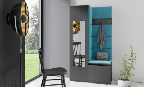 Cuier Hol Max 13, Grafit/ Albastru - Trinity 13