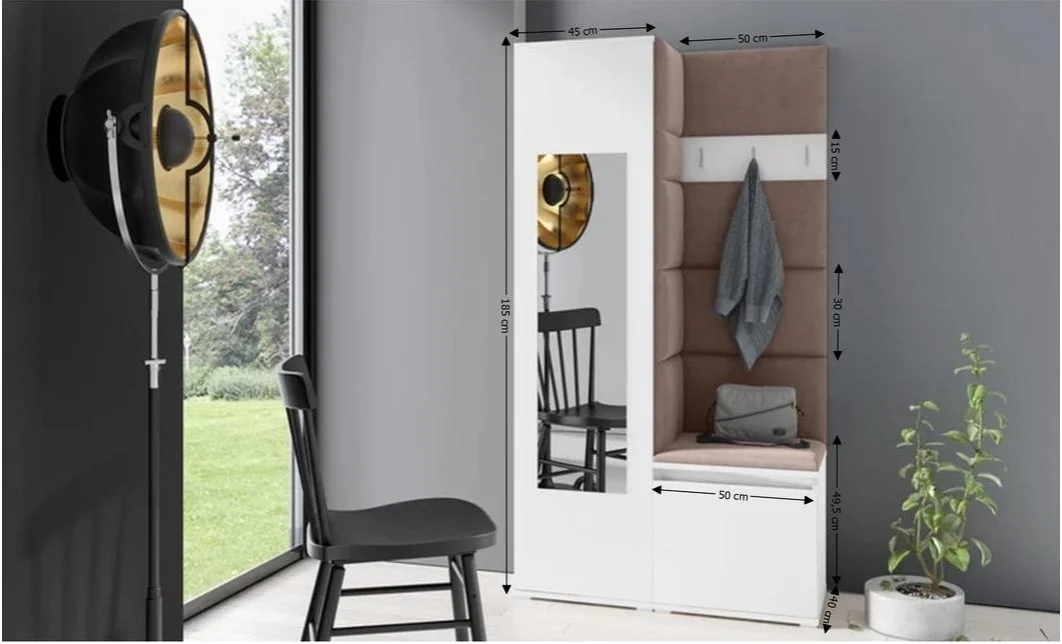 Cuier Hol Max 13, Alb/ Maro - Trinity 6 1