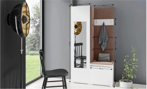 Cuier Hol Max 13, Alb/ Maro - Trinity 7