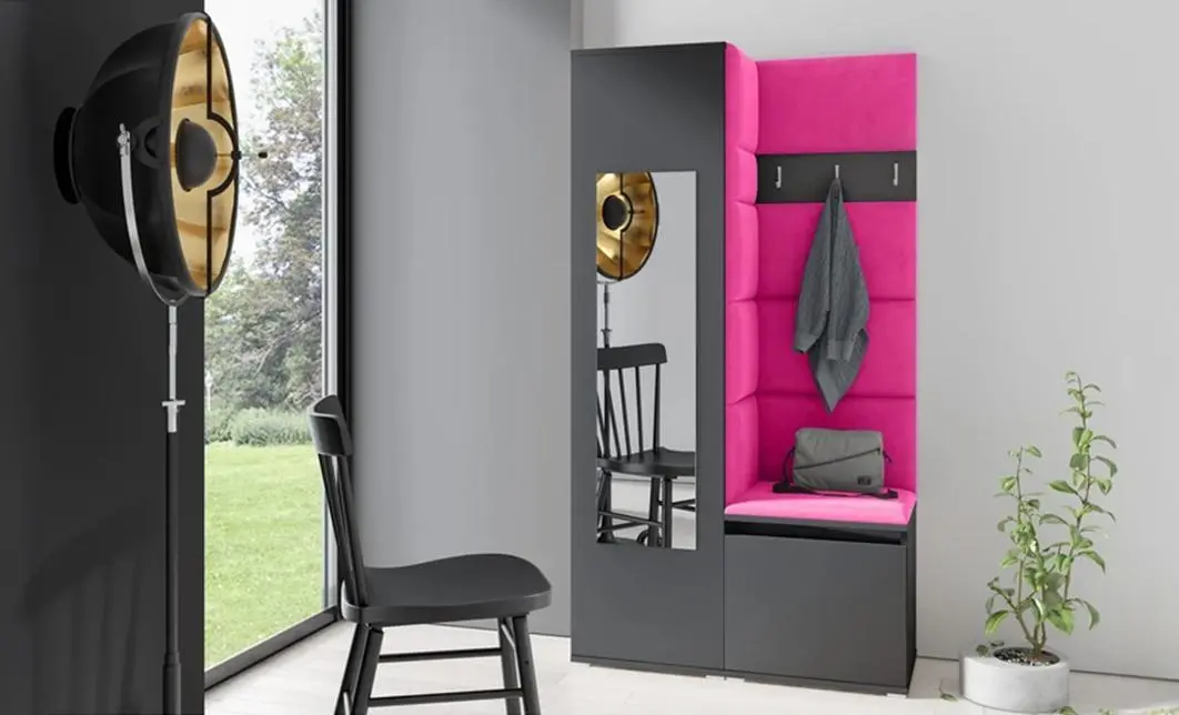 Cuier Hol Max 13, Grafit/ Roz - Trinity 10