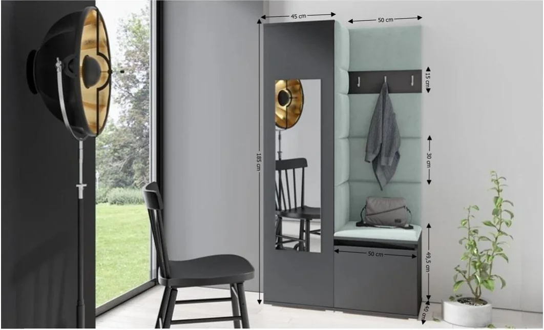 Cuier Hol Max 13, Grafit/ Verde - Trinity 21 1