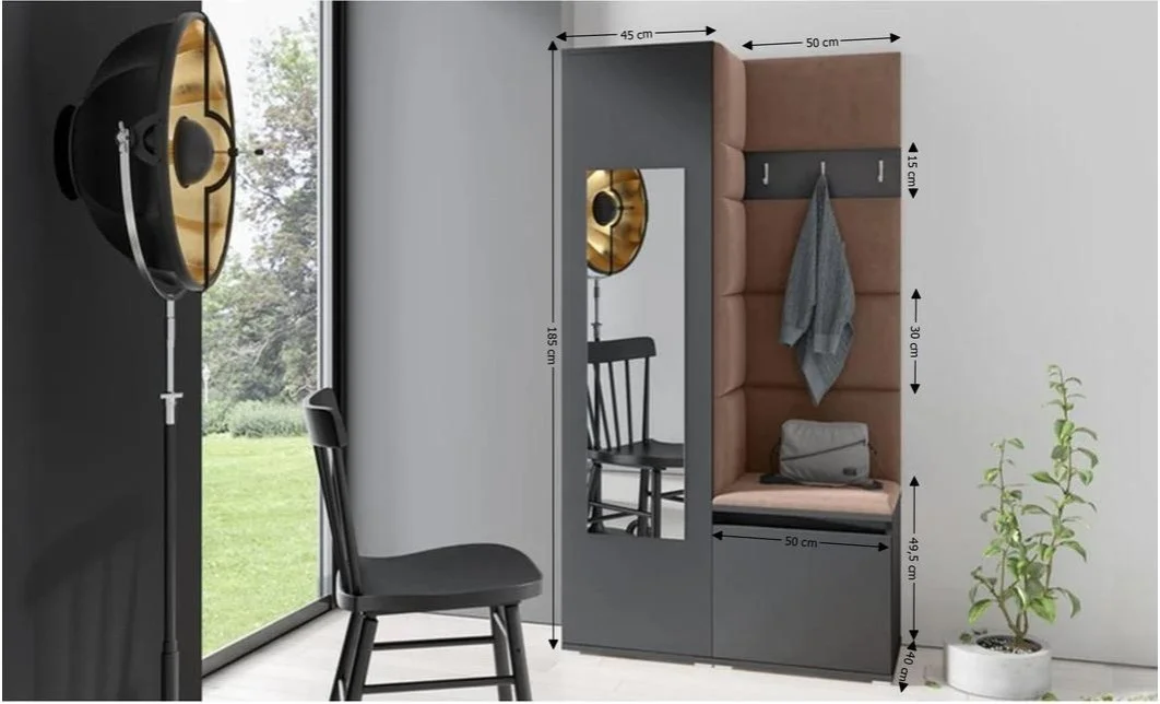 Cuier Hol Max 13, Grafit/ Maro - Trinity 7 1