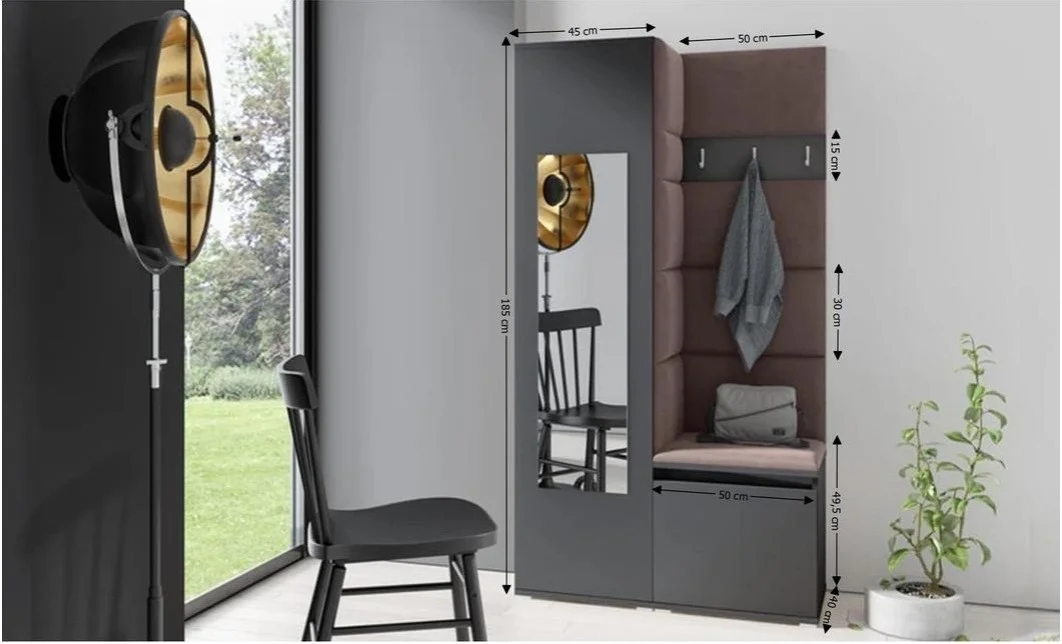 Cuier Hol Max 13, Grafit/ Maro - Trinity 8 1