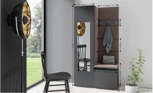 Cuier Hol Max 13, Grafit/ Maro - Trinity 8