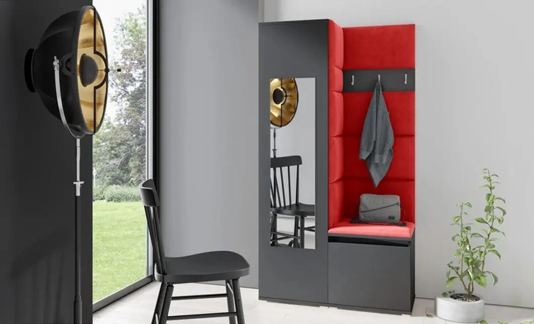 Cuier Hol Max 13, Grafit/ Rosu - Trinity 9