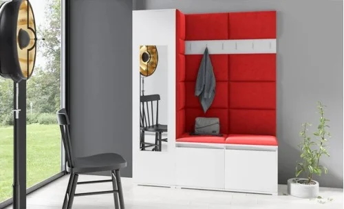 Cuier Hol Max 14, Alb/Rosu - Trinity 9