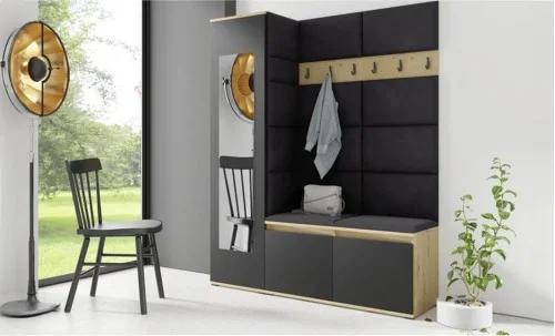 Cuier Hol Max 14, Artisan/Negru - Trinity 16