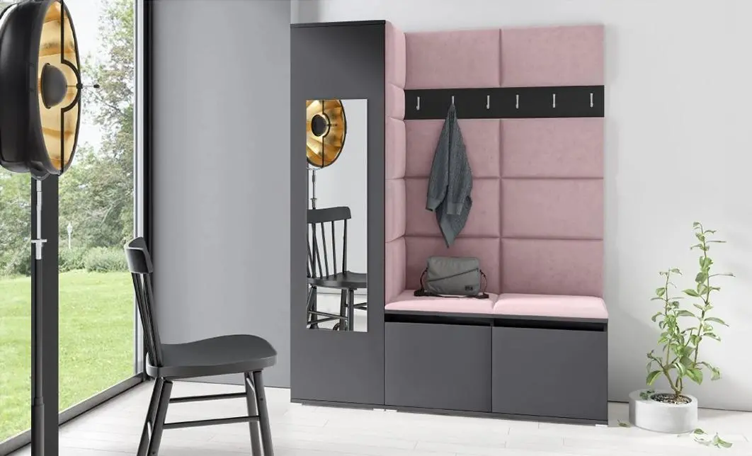 Cuier Hol Max 14, Grafit/Roz - Trinity 19