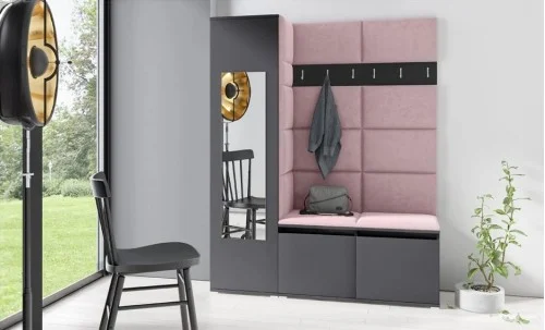 Cuier Hol Max 14, Grafit/Roz - Trinity 19