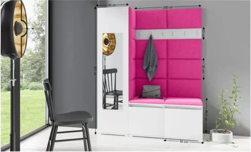 Cuier Hol Max 14, Alb/Roz - Trinity 10