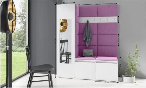 Cuier Hol Max 14, Alb/Mov - Trinity 11