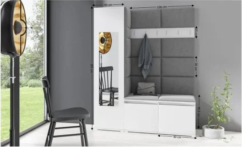 Cuier Hol Max 14, Alb/Gri - Trinity 14