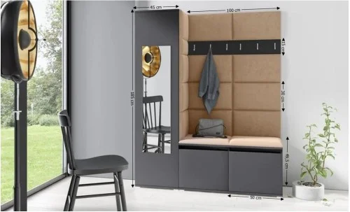 Cuier Hol Max 14, Grafit/Bej - Trinity 4