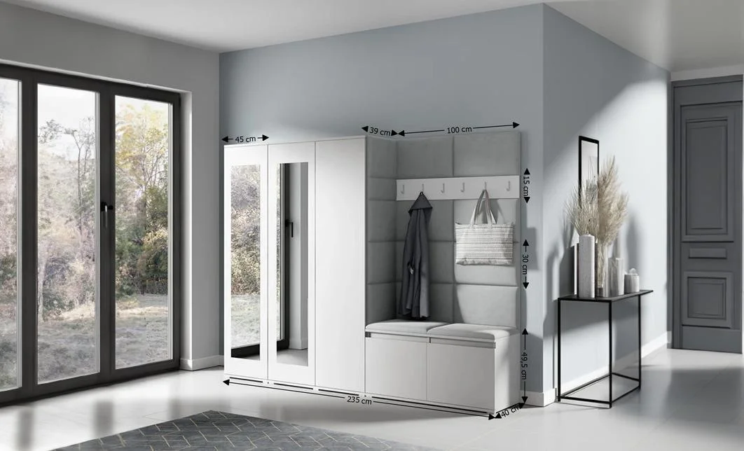 Cuier Hol Max 15, Alb/ Gri - Trinity 14 1