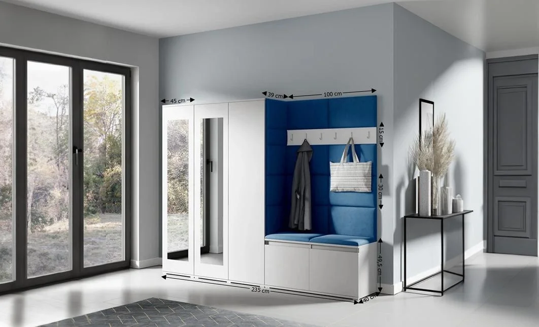 Cuier Hol Max 15, Alb/ Albastru - Trinity 31 1