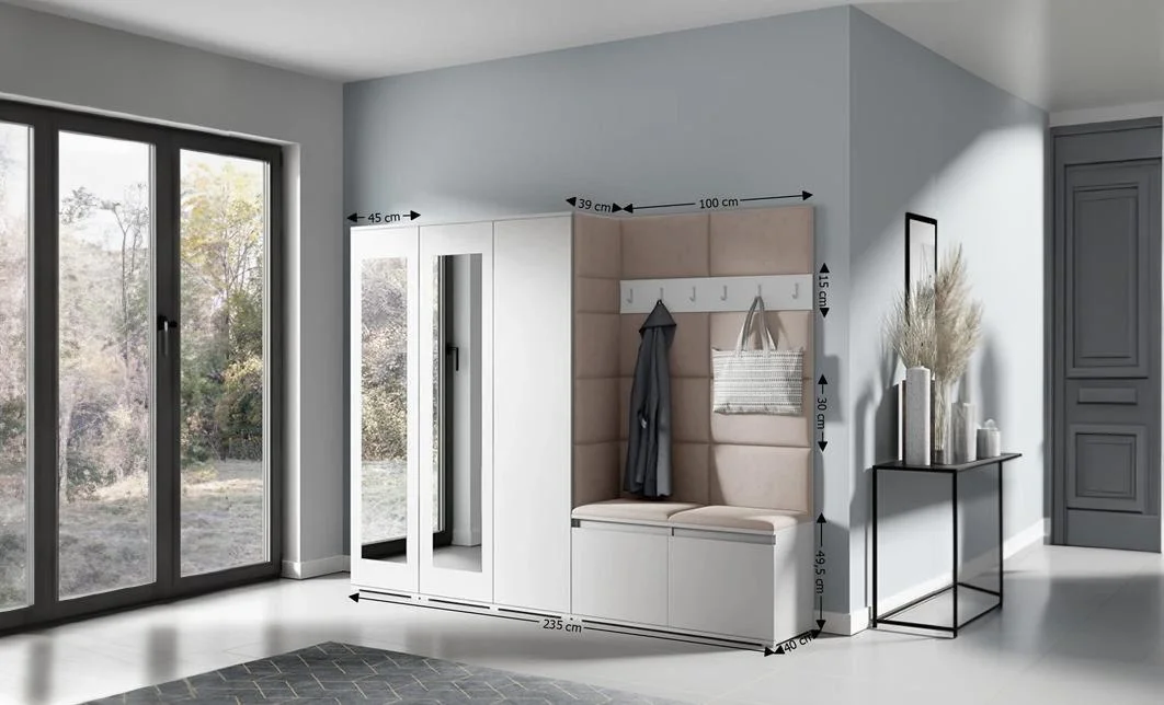 Cuier Hol Max 15, Alb/ Maro - Trinity 5 1