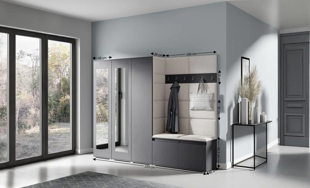 Cuier Hol Max 15, Grafit/ Crem - Trinity 1 1