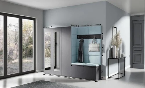 Cuier Hol Max 15, Grafit/ Albastru - Trinity 22