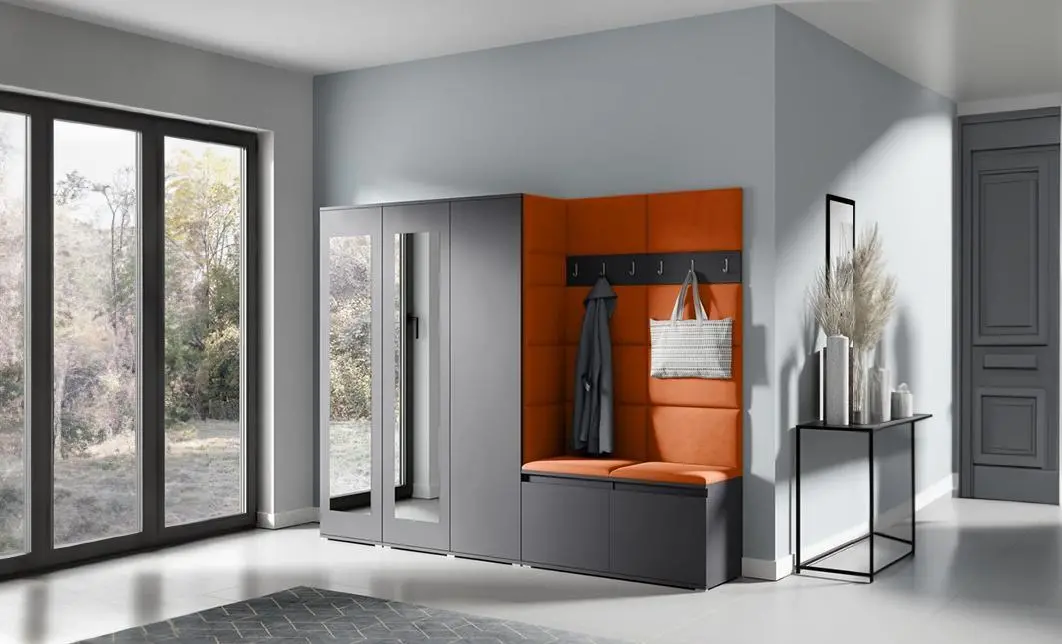 Cuier Hol Max 15, Grafit/ Portocaliu - Trinity 25