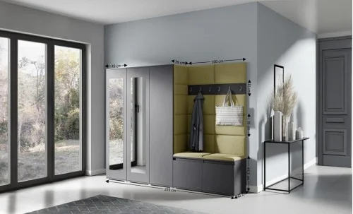 Cuier Hol Max 15, Grafit/ Verde - Trinity 27