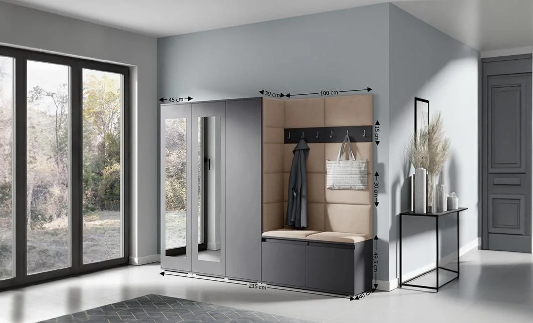 Cuier Hol Max 15, Grafit/ Bej - Trinity 4 1