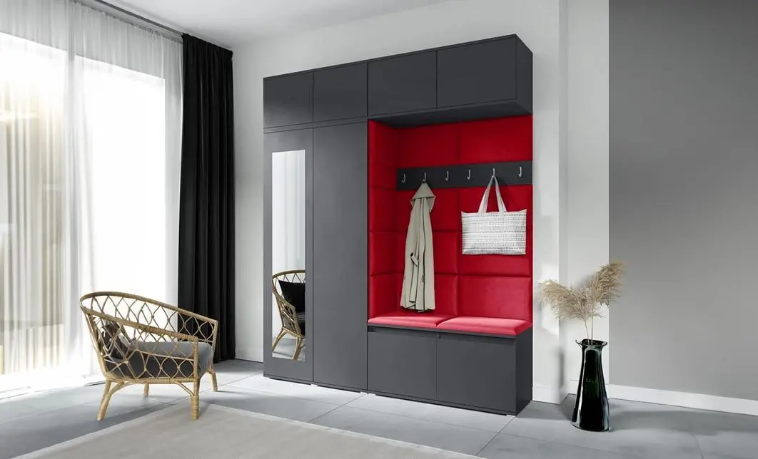 Cuier Hol Max 16, Grafit/ Rosu - Trinity 24