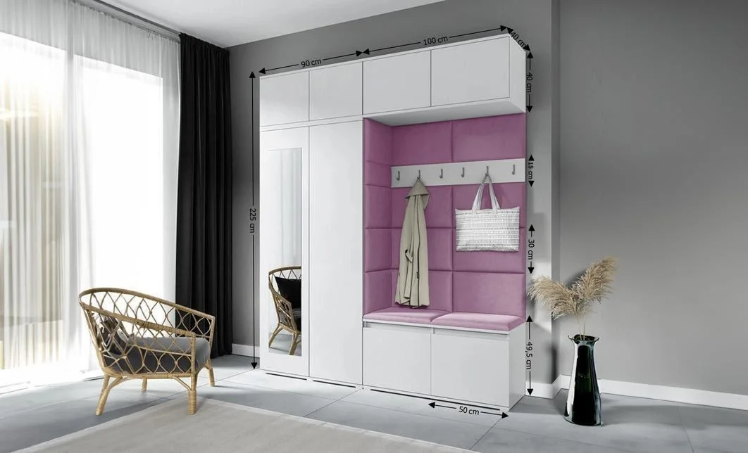 Cuier Hol Max 16, Alb/ Mov - Trinity 11 1