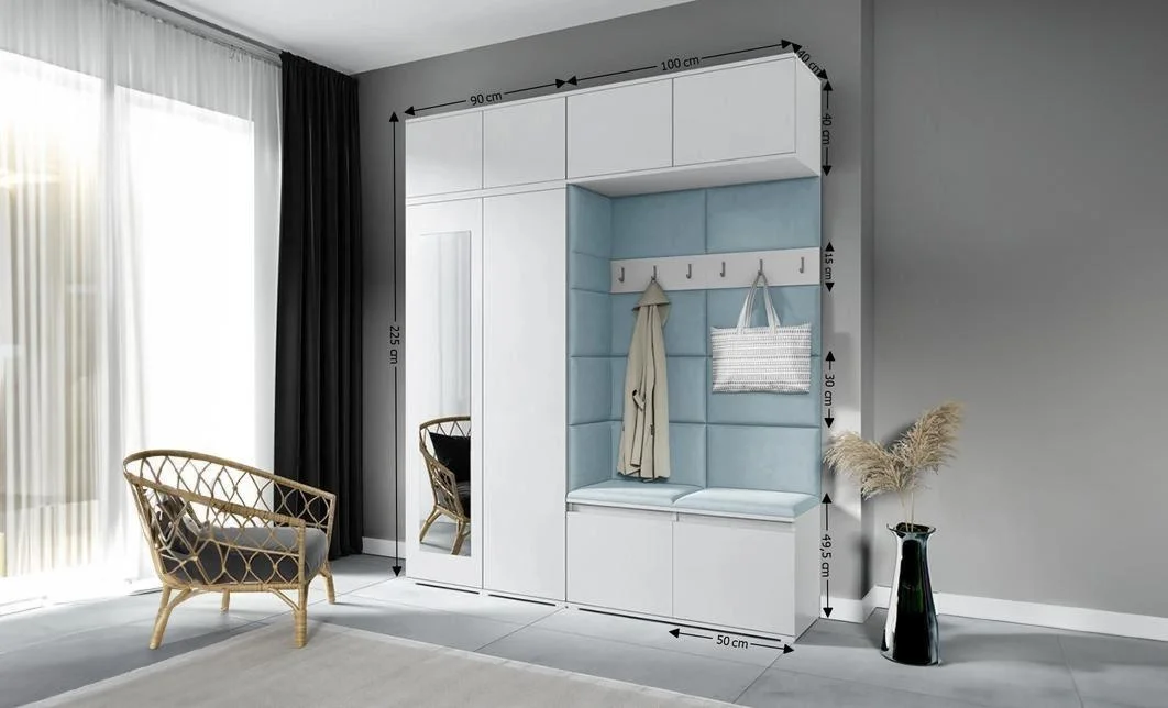 Cuier Hol Max 16, Alb/ Albastru - Trinity 22 1