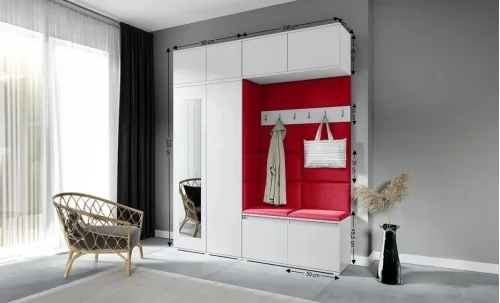 Cuier Hol Max 16, Alb/ Rosu - Trinity 24