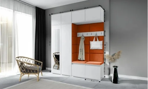 Cuier Hol Max 16, Alb/ Portocaliu - Trinity 25