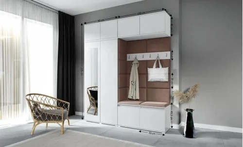 Cuier Hol Max 16, Alb/ Maro - Trinity 7