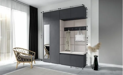 Cuier Hol Max 16, Grafit/ Crem - Trinity 1