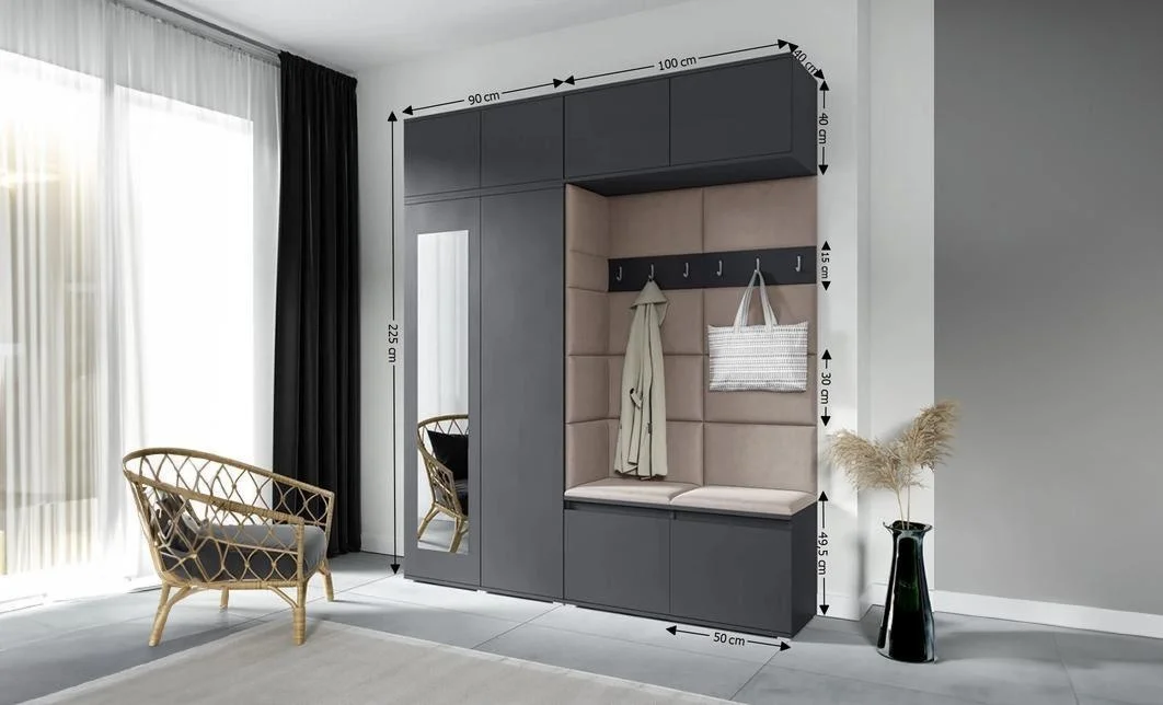 Cuier Hol Max 16, Grafit/ Maro - Trinity 5 1