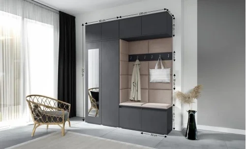 Cuier Hol Max 16, Grafit/ Maro - Trinity 5