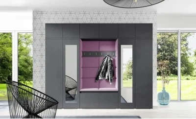 Cuier Hol Max 17, Grafit/Mov - Trinity 11