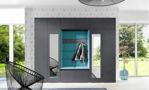 Cuier Hol Max 17, Grafit/Albastru - Trinity 13