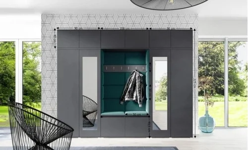 Cuier Hol Max 17, Grafit/Verde - Trinity 28