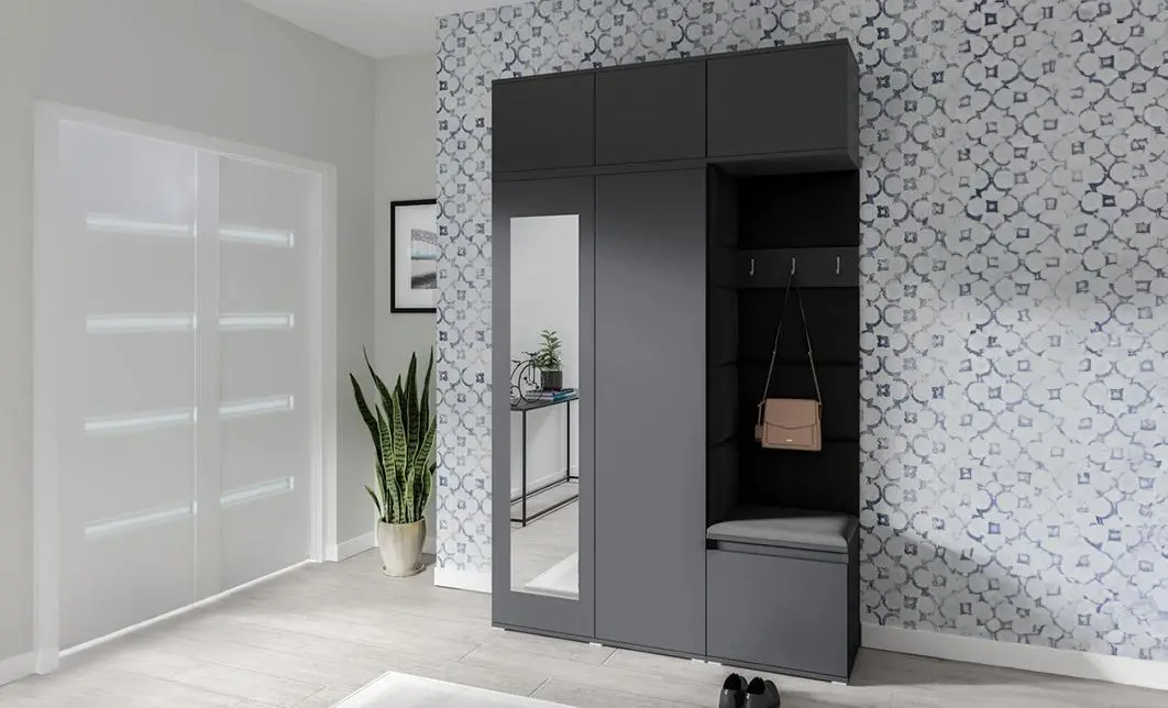 Cuier Hol Max 18, Grafit/ Negru - Trinity 16