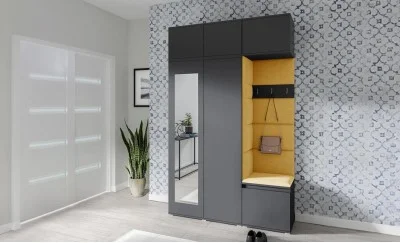 Cuier Hol Max 18, Grafit/ Galben - Trinity 18