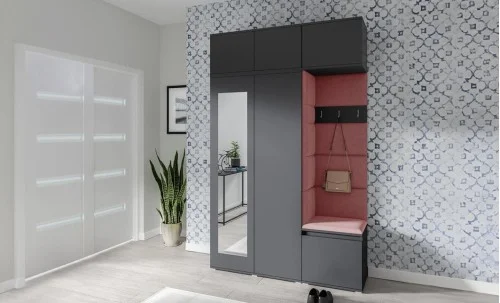 Cuier Hol Max 18, Grafit/ Roz - Trinity 23