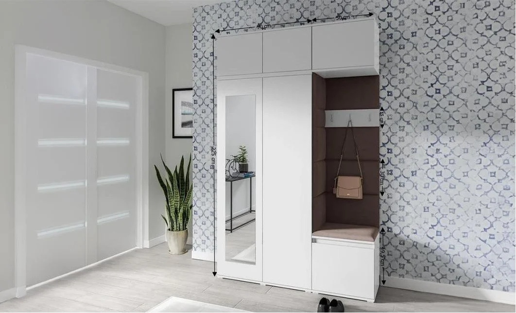 Cuier Hol Max 18, Alb/ Maro - Trinity 8 2