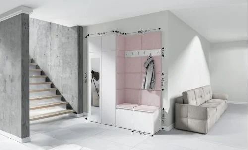 Cuier Hol Max 19, Alb/ Roz - Trinity 19