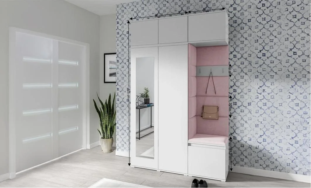 Cuier Hol Max 18, Alb/ Roz - Trinity 19 2